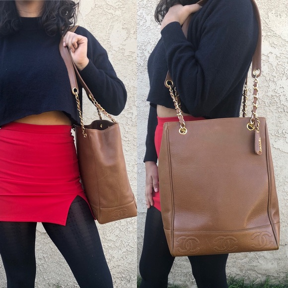 šRARE TRIPLE COCOš Chanel tote 24k plated